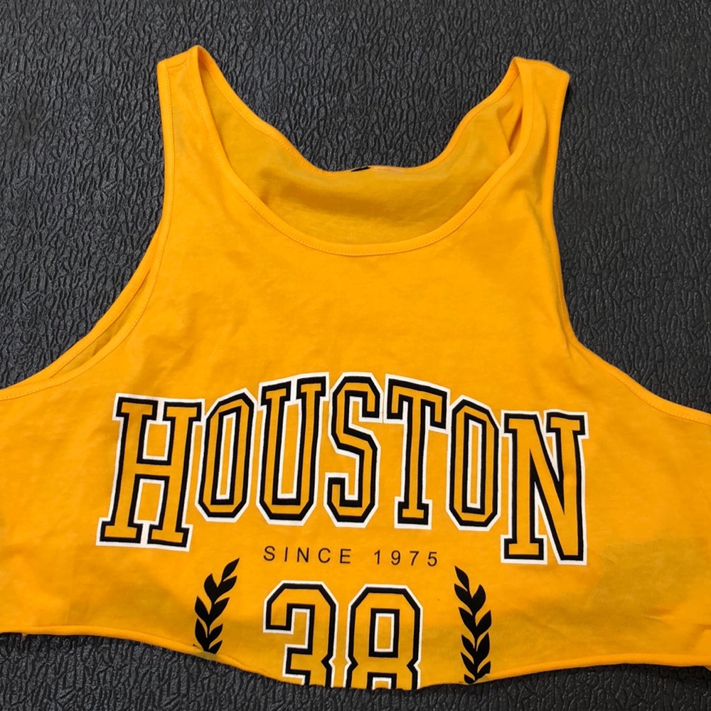 NEW yellow Houston tank
